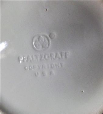 24 Pieces of Pfaltzgraff China Cream with Blue and Green Trim - Pieces Include Dinner Plates, Divided Bowl,  Cannister and More