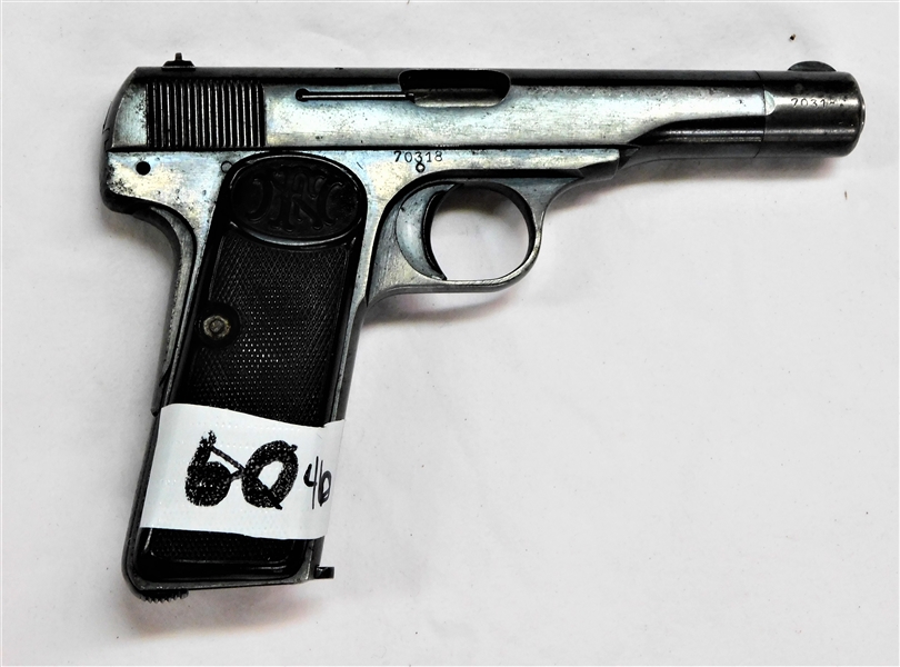 F & N Browning Pat.  9mm Pistol - "Fabrique Nationale DArmes De Guerre Herstal Belgique" 