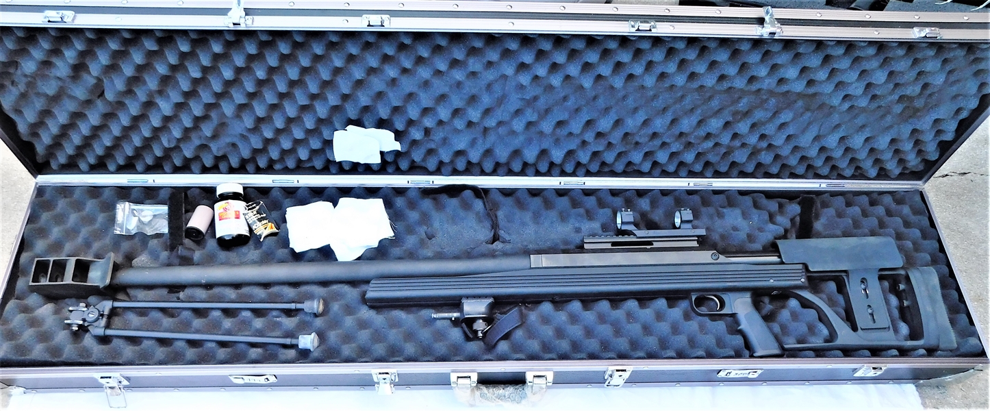 Armalite AR - 50 BMG - .50 Caliber Rifle  In Rolling Case - Locks On Case are Damaged. 