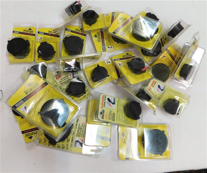 Lot of Butler Creek Flip Up Scope Lens Covers of Various Sizes