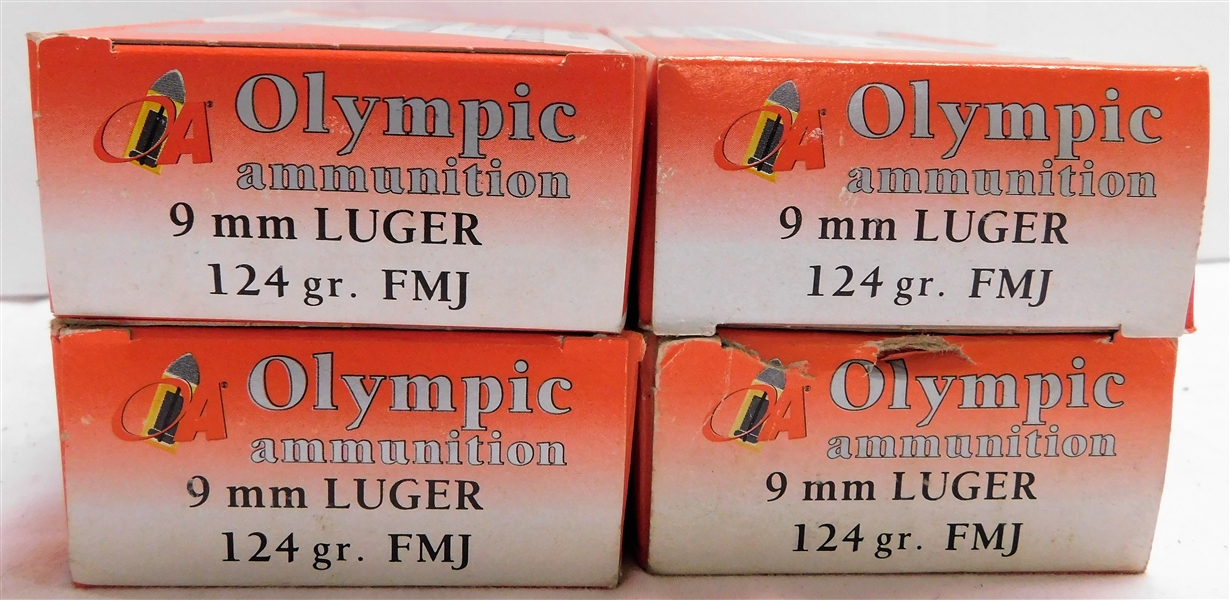 200 Rounds of 9mm Luger Bullets 