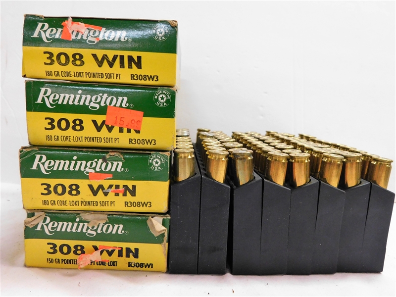 4 Boxes of 20 Count 308 WIN Bullets