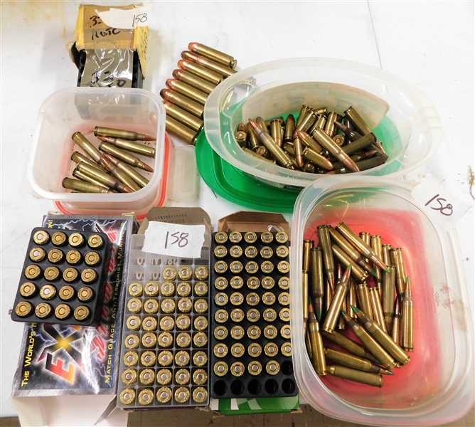 Mixed Lot of Bullets including Frontier .380 Auto, .32 Auto, .50 Beowulf, 9mm Luger, and More