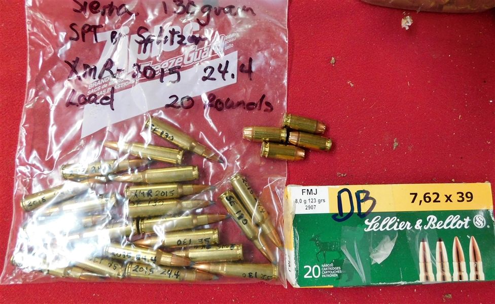 20 Rounds 7.62 x 39 and 20 Rounds XMR-2015 