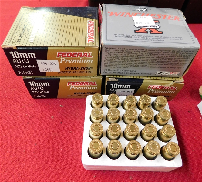 4 Full Boxes of 10mm Auto Bullets - 3 180 Grain 1 175 Grain