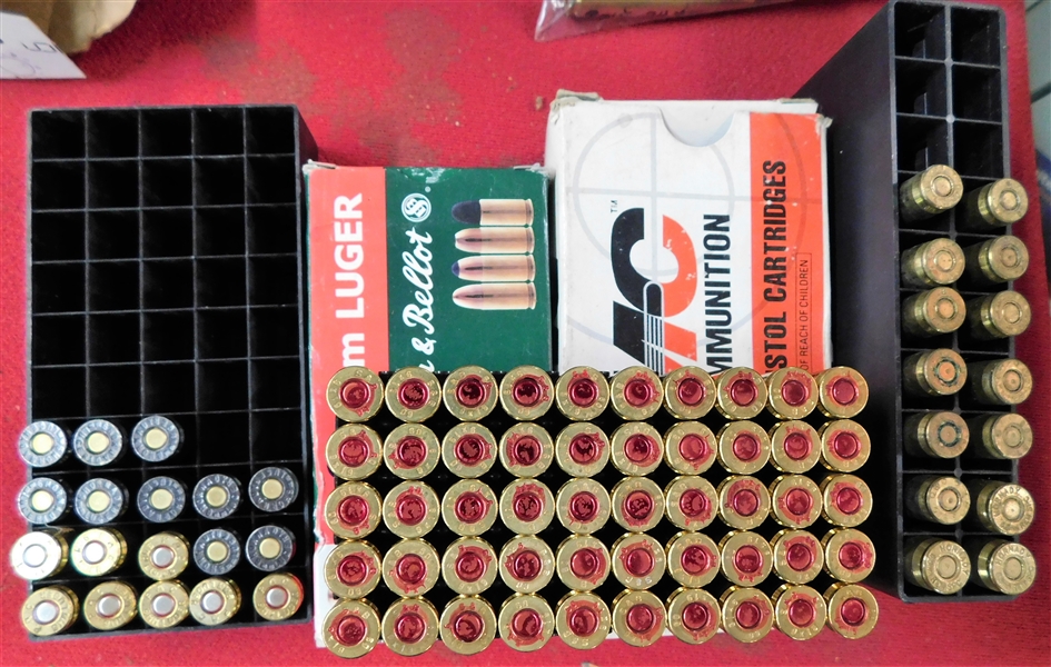 82 Rounds of 9mm Luger Bullets