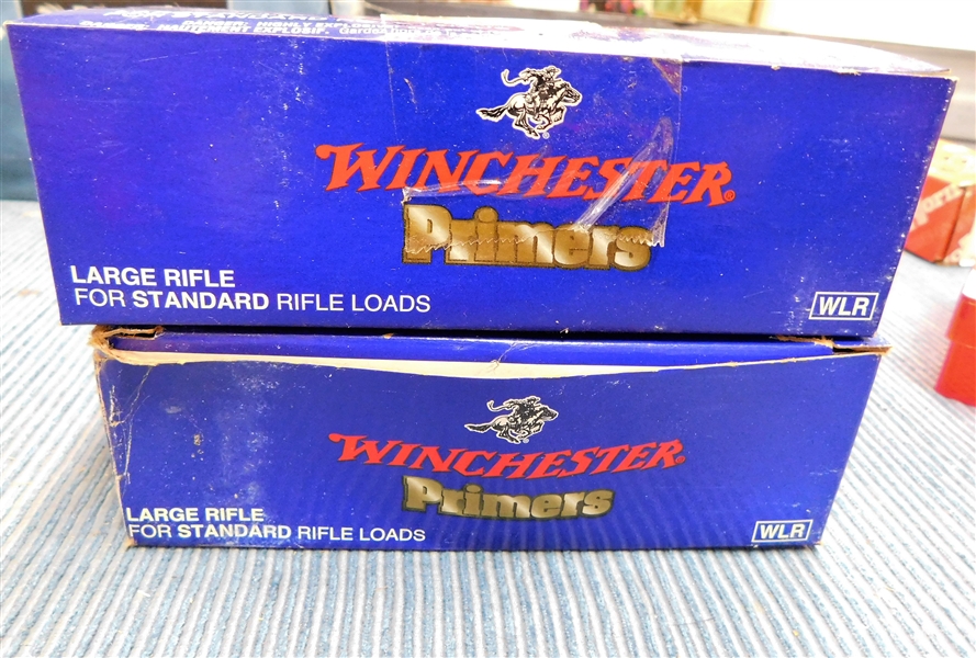 2 Boxes of 1000 Winchester Primers for Large Rifle Standard Rifle Loads