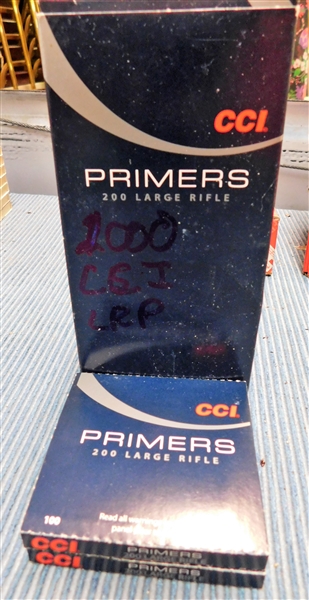 1200  Count - 200 CCI Large Rifle Primers and 