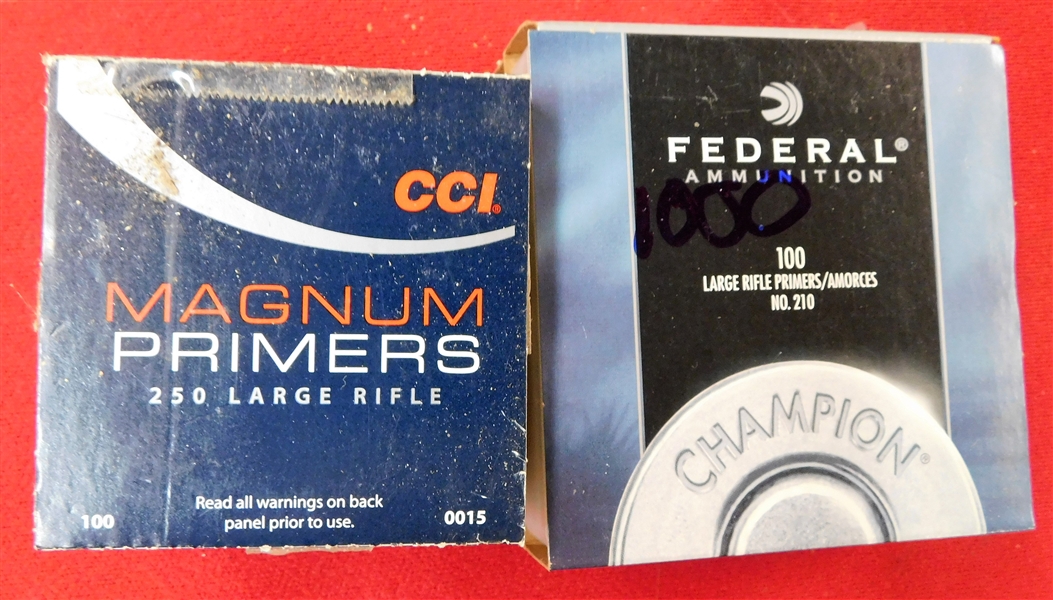 1750 CCI Magnum Primers and 200 Federal 210 Large Rifle Primers