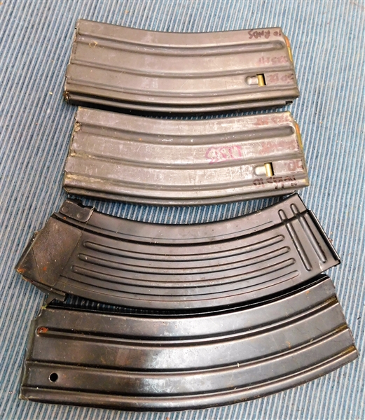 4 Rifle Magazines including 2 loaded with .50 Beowulf Bullets