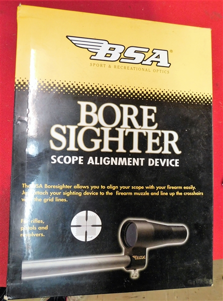 BSA Bore Sighter Scope Alignment Device in Original Box