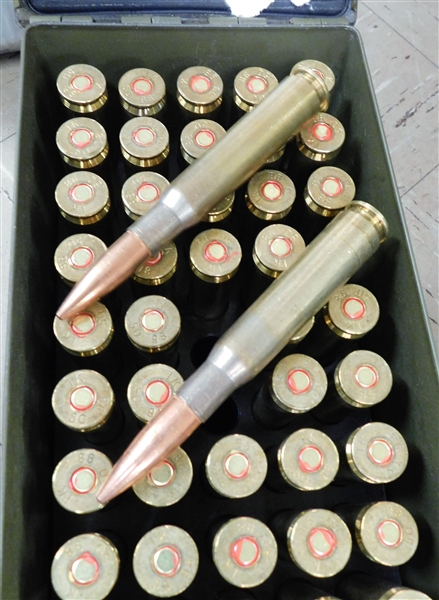 50 Rounds of .50 Caliber Ammunition in Military Can