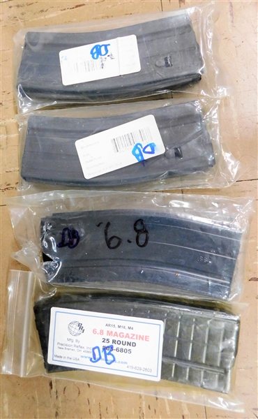 4 New in Package 6.8 Magazines - 25 and 26 Round