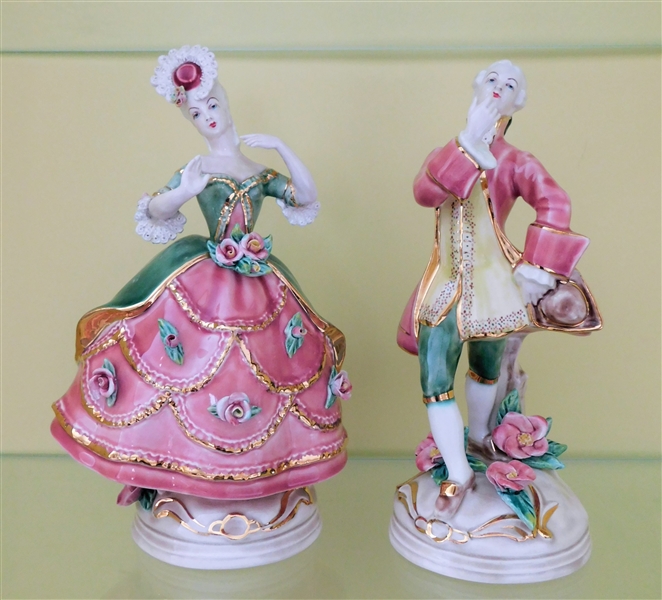 Pair of "Amabel" Courting Figures 11 1/4" tall  
