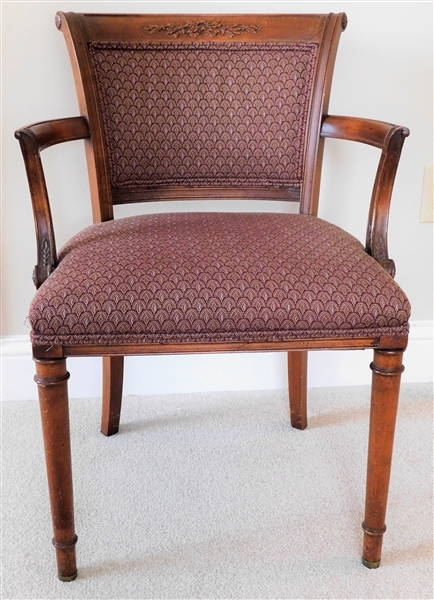 Nicely Upholstered Arm Chair 31 1/2" tall 23" across