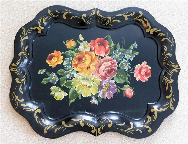 Philadelphia Hand Painted Towle Tray - 29" by 22" 