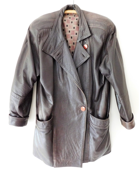Rugano Leatherwear Brown Leather Coat Size 6