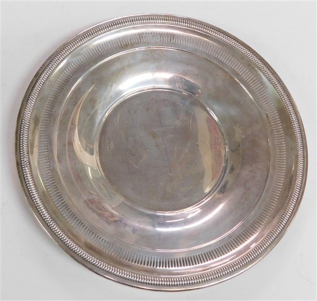 Kenilworth Watrous Sterling Silver Reticulated Sandwich Plate - 9" across 131.3 Grams