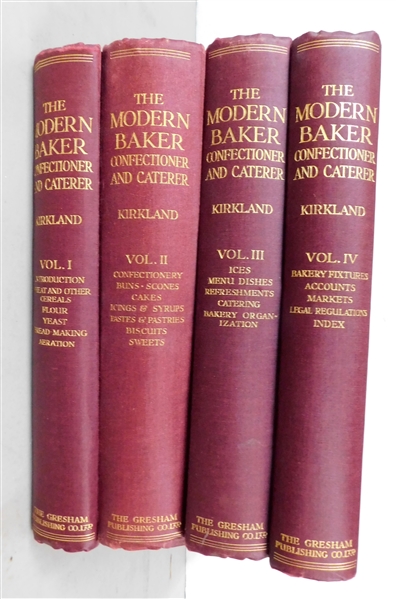"The Modern Baker Confectioner and Caterer"  by John Kirkland - Volumes 1-4 - 1924