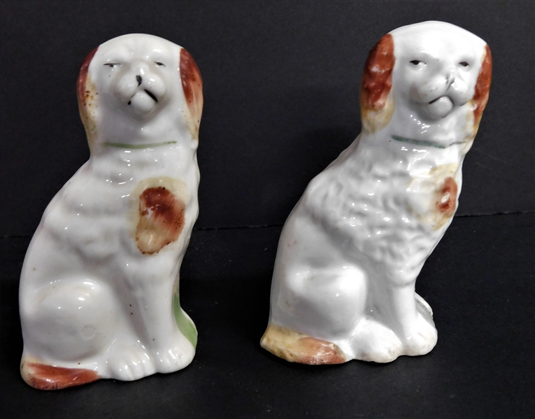 Pair of 3 1/2" Staffordshire Dogs