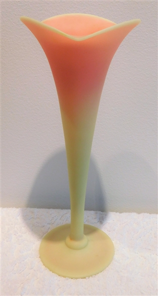 Mt. Washington Burmese Lily Vase - 10 1/4" tall