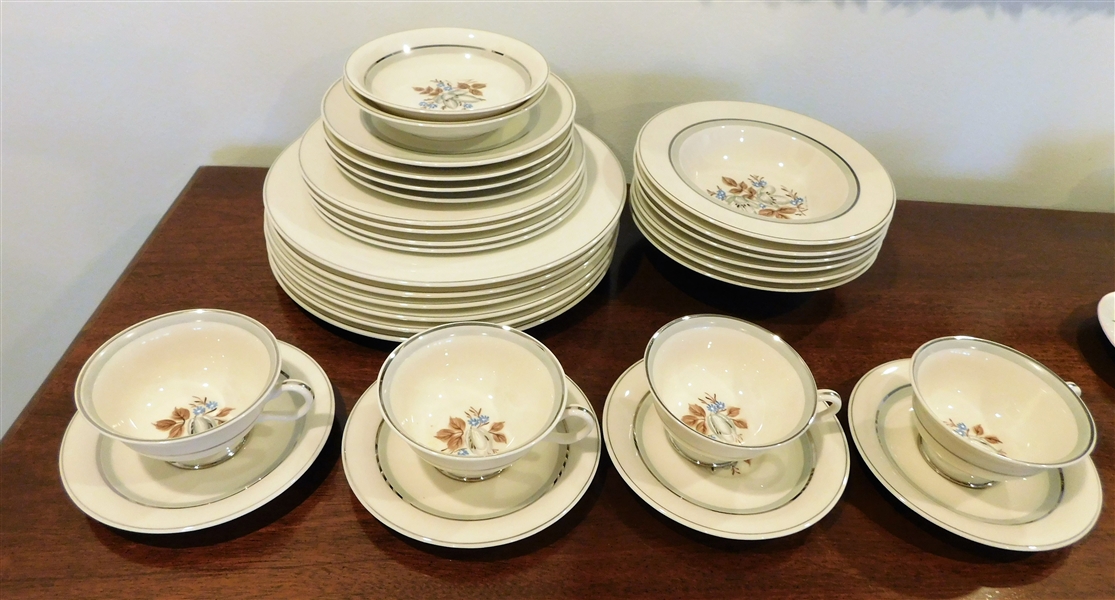 30 Pieces of Castleton Studios "Astrid" Hand Painted China