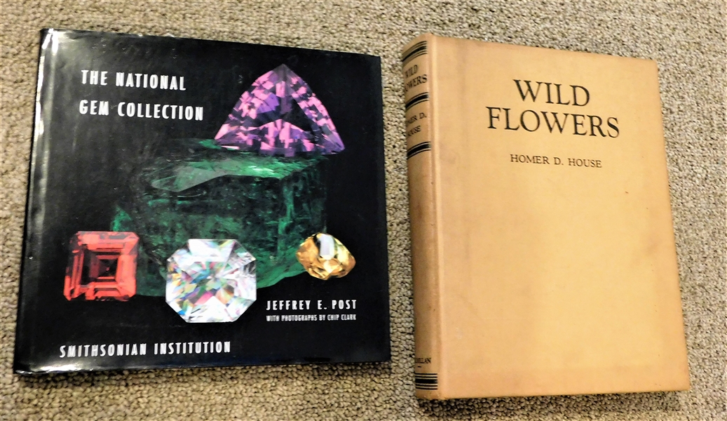 "The National Gem Collection" by Jeffery E. Post and "Wild Flowers" by Homer D. House 