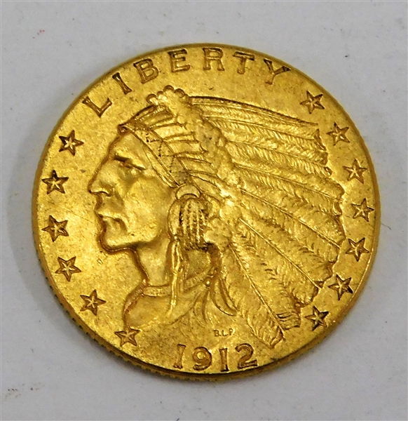 1912 $2 1/2 Dollar Gold Coin