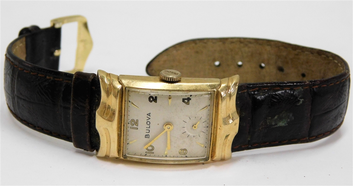 14kt Gold Mens Bulova Watch  - Case Marked L3