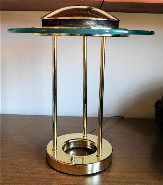Satellite Style Metal and Glass Table Lamp - 18" tall