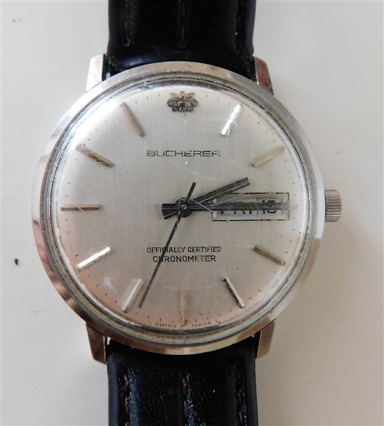 Bucherer Automatic Watch with Day and Date - Running