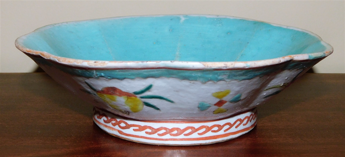 Chinese Export Fluted Edge Bowl - 7 1/2" Diameter