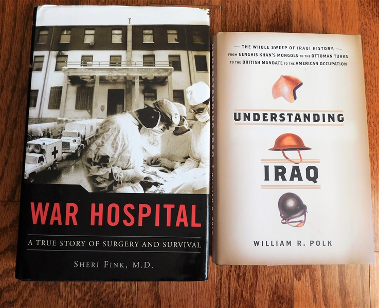 "War Hospital" By Sheri Fink, M.D. and "Understanding Iraq" by William R. Polk - Hardcover Books