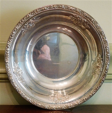 Sterling Silver Fisher Rose Bouquet  6 1/2 Bowl 