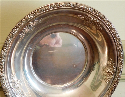 Sterling Silver Fisher Rose Bouquet  6 1/2 Bowl 