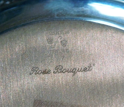 Sterling Silver Fisher Rose Bouquet  6 1/2 Bowl 