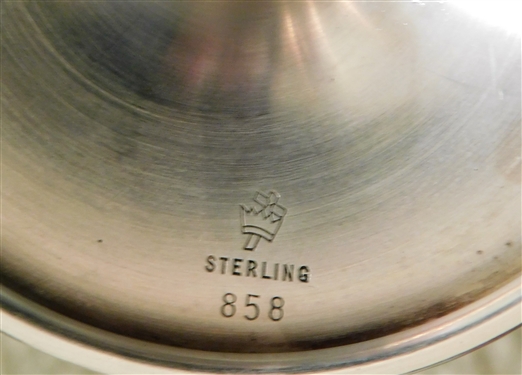 Small Sterling Silver Goblet - Number - 858 - 4 7/8 tall 