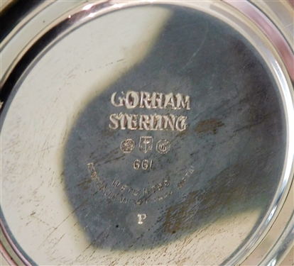 Pair of Gorham Sterling Silver Weighted Candle Sticks 3 1/2 tall 