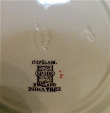 Set of 76 Pieces Copeland Spode India Tree China - 12 - 6 Piece Settings - 1 Demitasse Cup & Saucer, 2 Butter Pats - Unused Condition - Includes 12 10 1/4 Plates, 12 8  3/4  Plates, 12 7 5/8 ...
