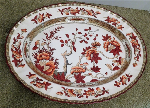 Copeland Spode India Tree Oval Platter - Measures 16 1/2 by 12 3/4