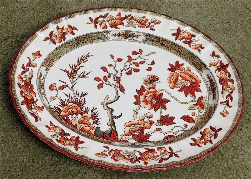 Copeland Spode "India Tree" Oval Platter - Measures 12 3/4" by 9 3/4"