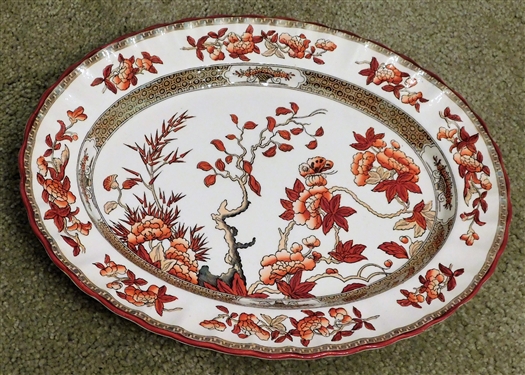 Copeland Spode India Tree Oval Platter - Measures 12 3/4 by 9 3/4