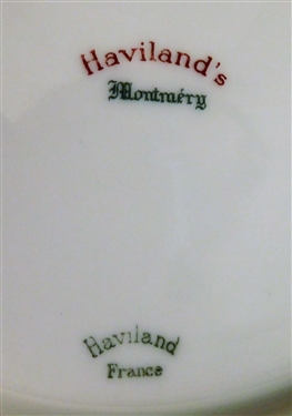 45 Piece Set of Haviland France Montmery  8 - 4 Piece Place Settings - 8 10 1/4 Dinner, 8 7 1/2 Plates, 8 6 1/2 Plates, 9 Cup and Saucer Sets, 3 Extra Saucers 