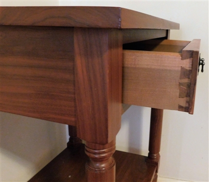Cherry Single Drawer End Table - 31 tall 30 by 17