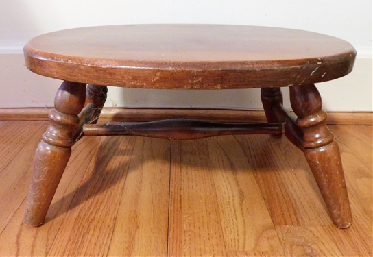 Small Oval Foot Stool - 7 tall 14 1/2 by 10 3/4