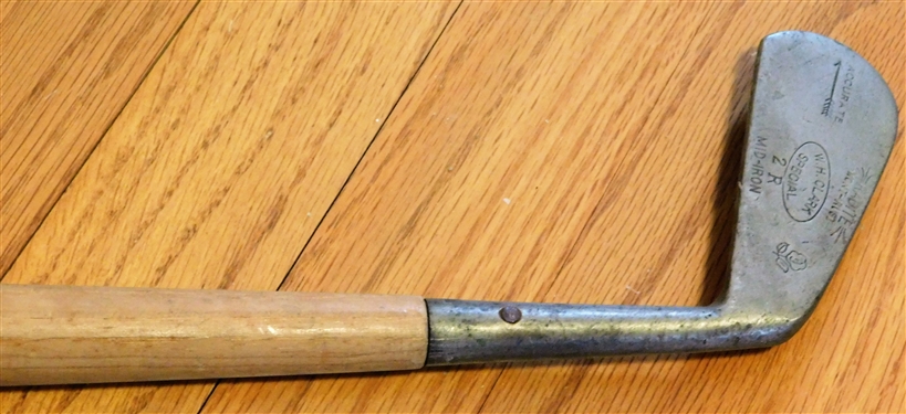 W.H. Clark Special Mid - Iron with Wood Shaft - 27 1/4 long