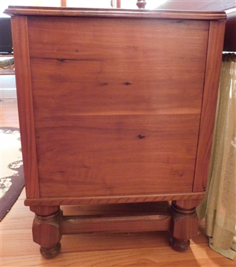 Beautiful Walnut Hope Chest on Feet - Cedar Lined - 27 1/2 49 1/2 by 19