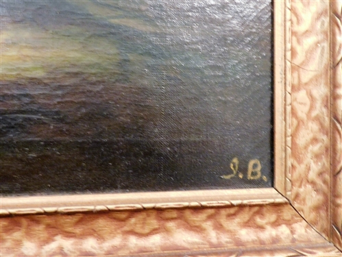Iva Bruton 1928 Oil on Canvas Painting - Framed - Frame Measures 23 by 18