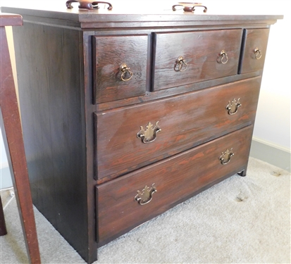Pine 3 Over 2 Chest of Drawers -  28 tall 36 by 18 1/2