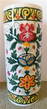 Ceramic Spain Umbrella Stand - 18 tall 